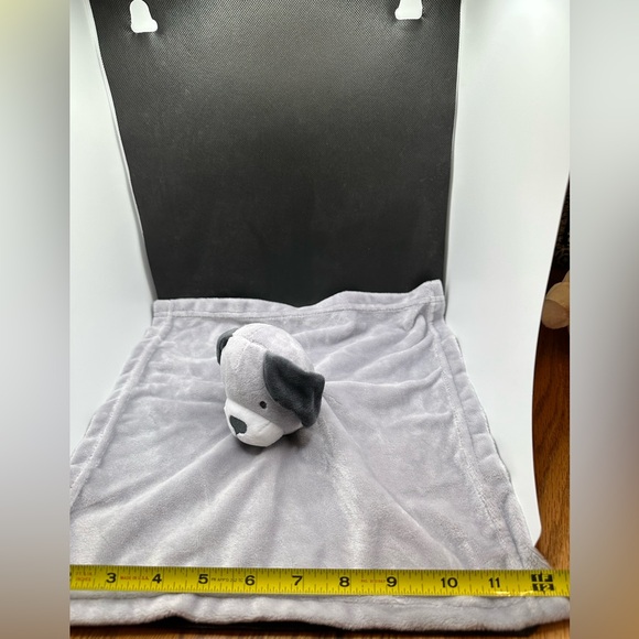 Baby Essentials Baby Security Blanket Plush Gray Dog Lovey - Picture 4 of 4